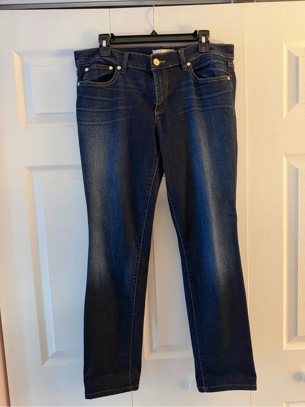 Tory Burch Dark Blue Women's Straight-Leg Jeans